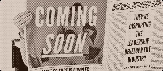 Newspaper with coming soon text
