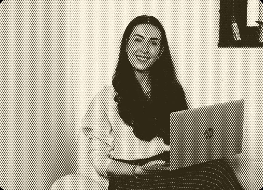 Natalie Brown in a workspace